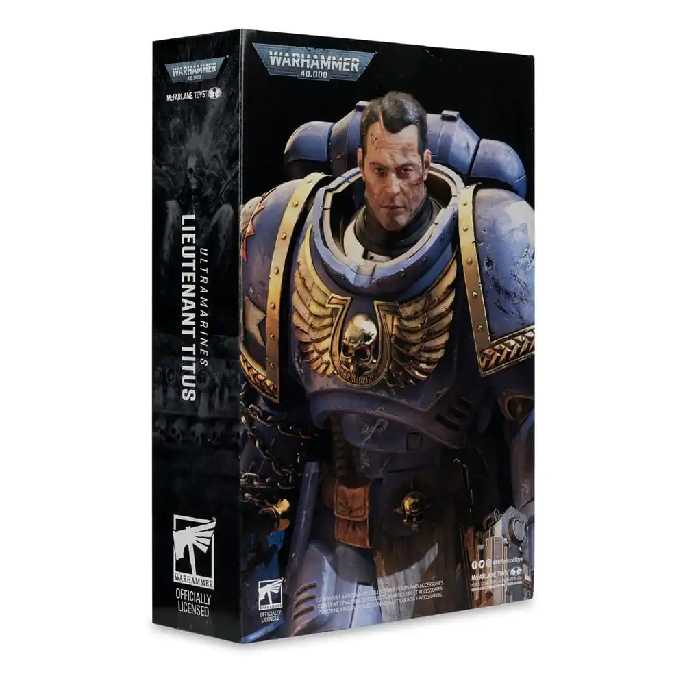 Warhammer 40,000 Akčná figúrka Ultramarines: Lieutenant Titus 18 cm produktová fotografia