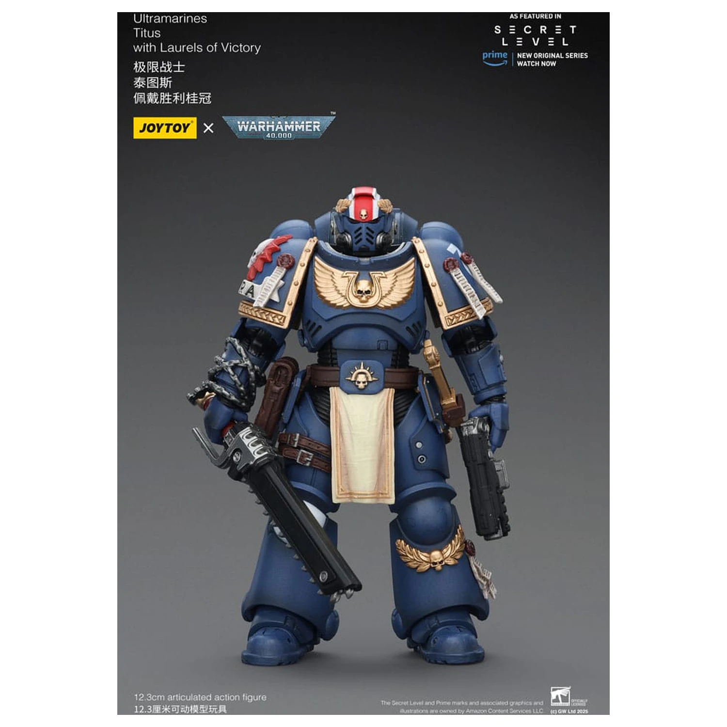 Warhammer 40,000 Akčná figúrka Ultramarines Titus s Laurels of Victory 13 cm produktová fotografia