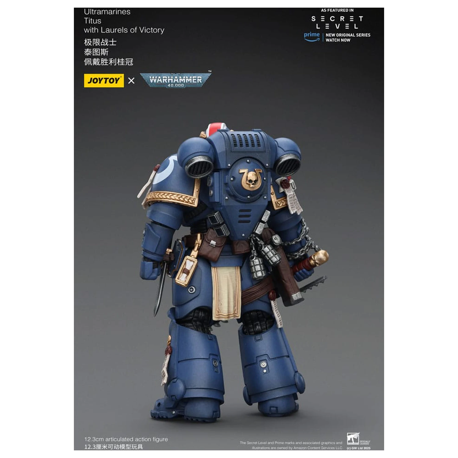 Warhammer 40,000 Akčná figúrka Ultramarines Titus s Laurels of Victory 13 cm produktová fotografia