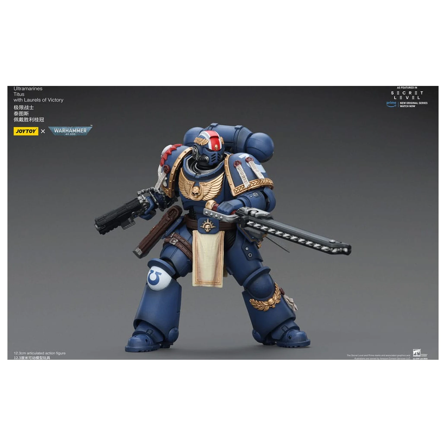 Warhammer 40,000 Akčná figúrka Ultramarines Titus s Laurels of Victory 13 cm produktová fotografia
