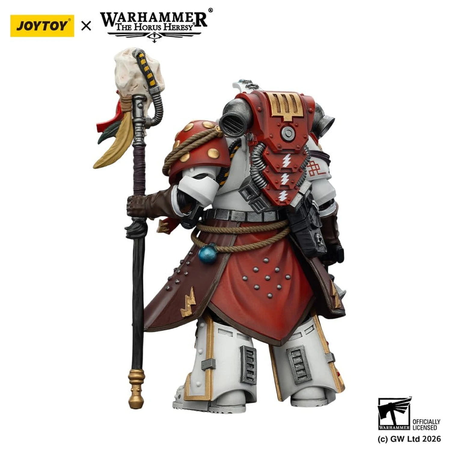 Warhammer 40,000 Akčná figúrka White Scars Stormseer Consul s Force Staff a Bolt Pistol 12 cm produktová fotografia