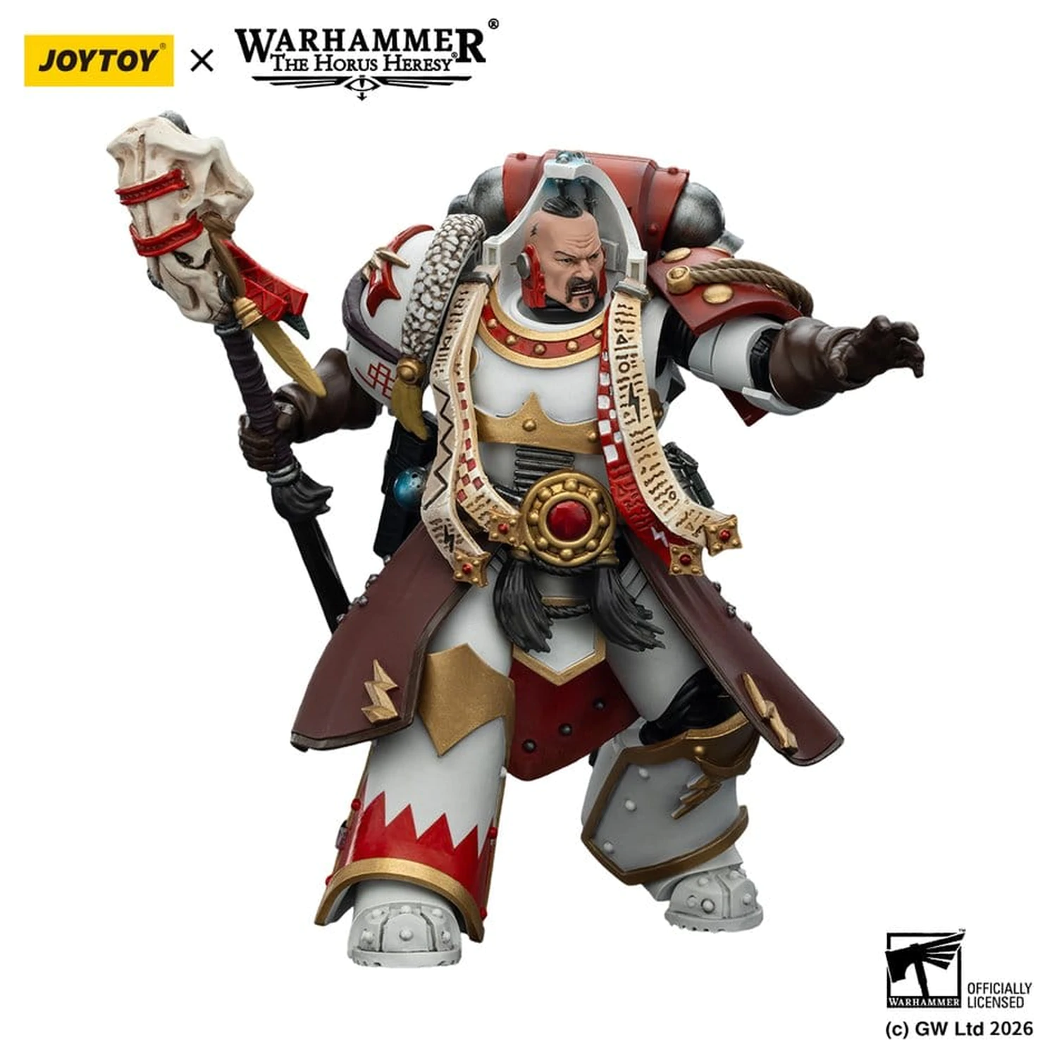 Warhammer 40,000 Akčná figúrka White Scars Stormseer Consul s Force Staff a Bolt Pistol 12 cm produktová fotografia