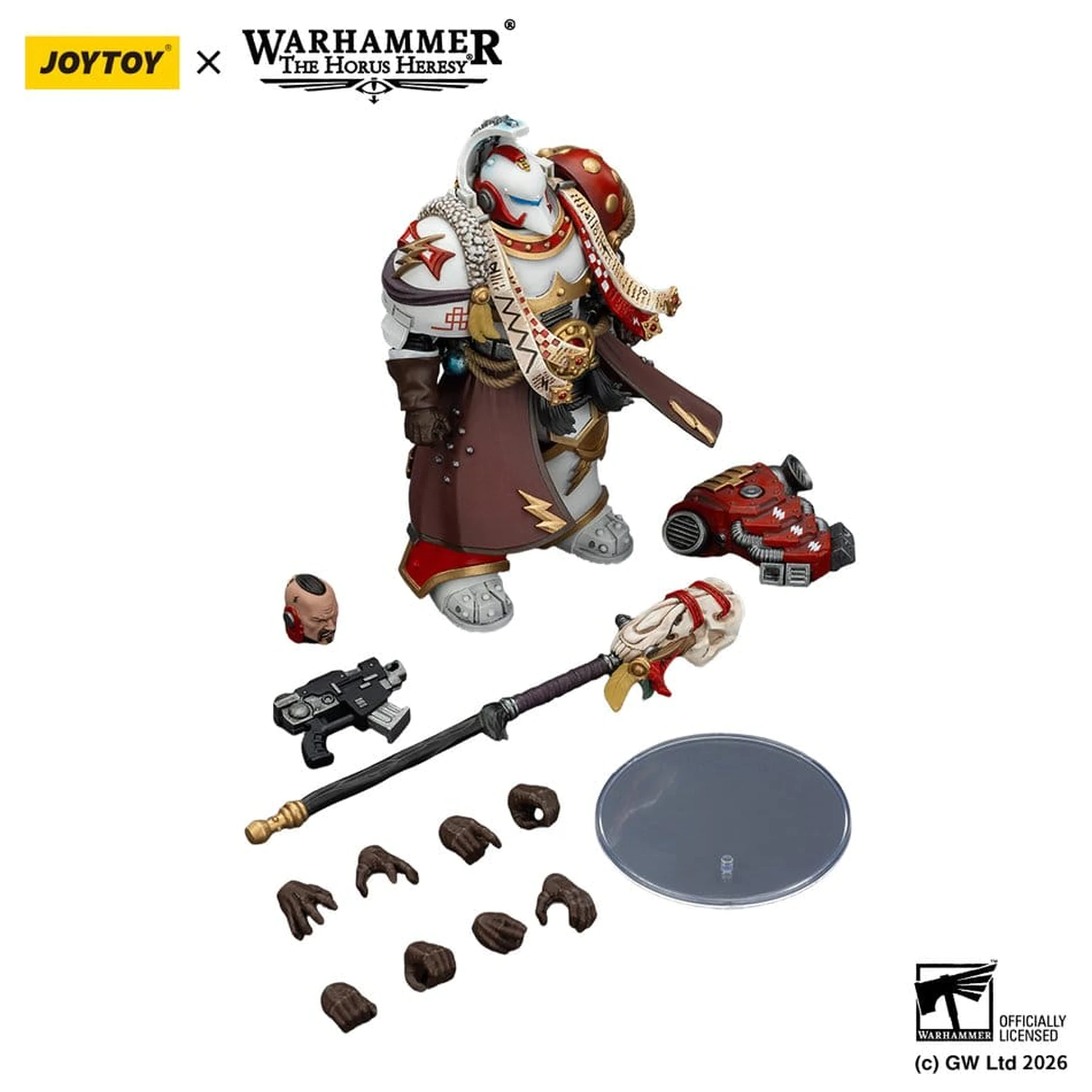 Warhammer 40,000 Akčná figúrka White Scars Stormseer Consul s Force Staff a Bolt Pistol 12 cm produktová fotografia
