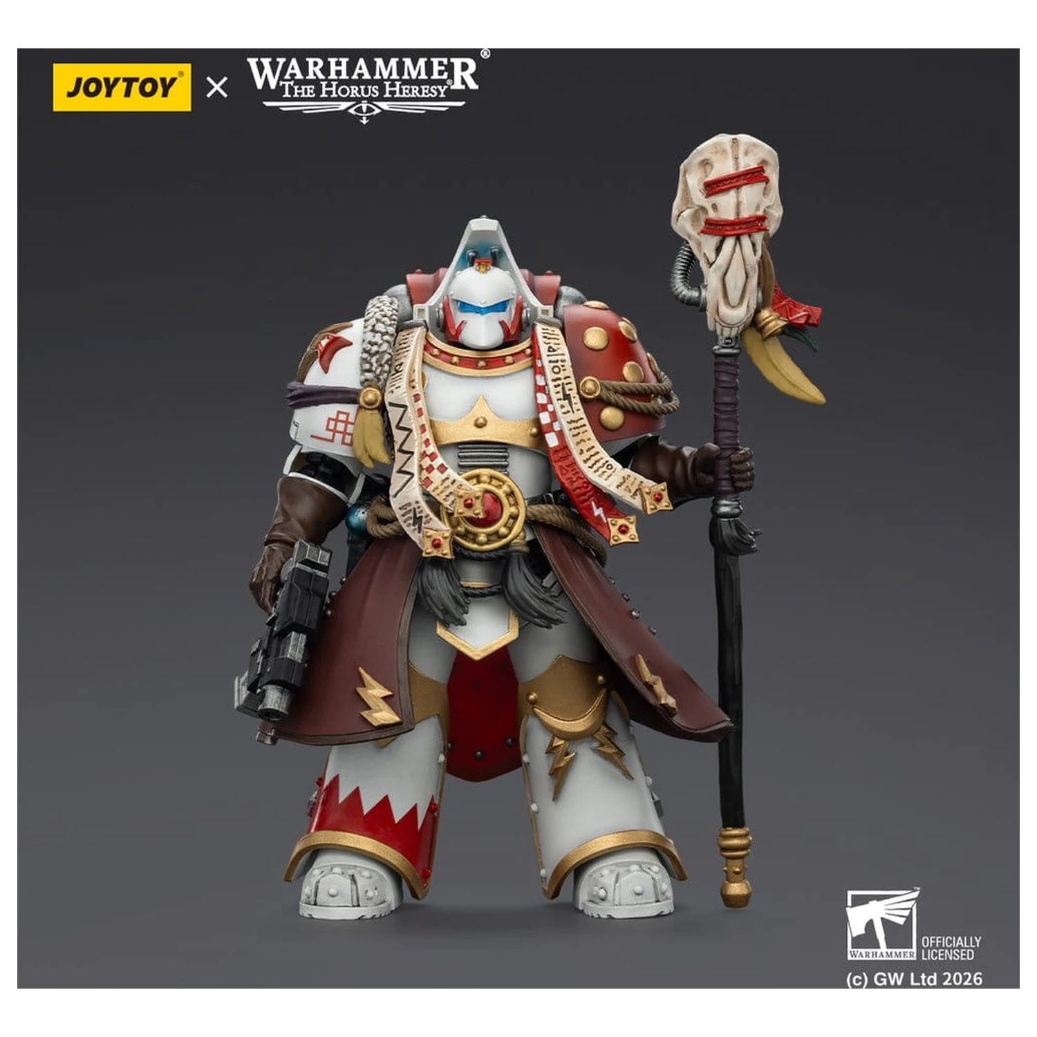 Warhammer 40,000 Akčná figúrka White Scars Stormseer Consul s Force Staff a Bolt Pistol 12 cm produktová fotografia