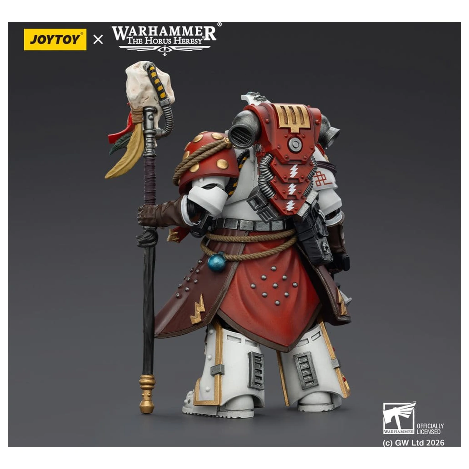 Warhammer 40,000 Akčná figúrka White Scars Stormseer Consul s Force Staff a Bolt Pistol 12 cm produktová fotografia
