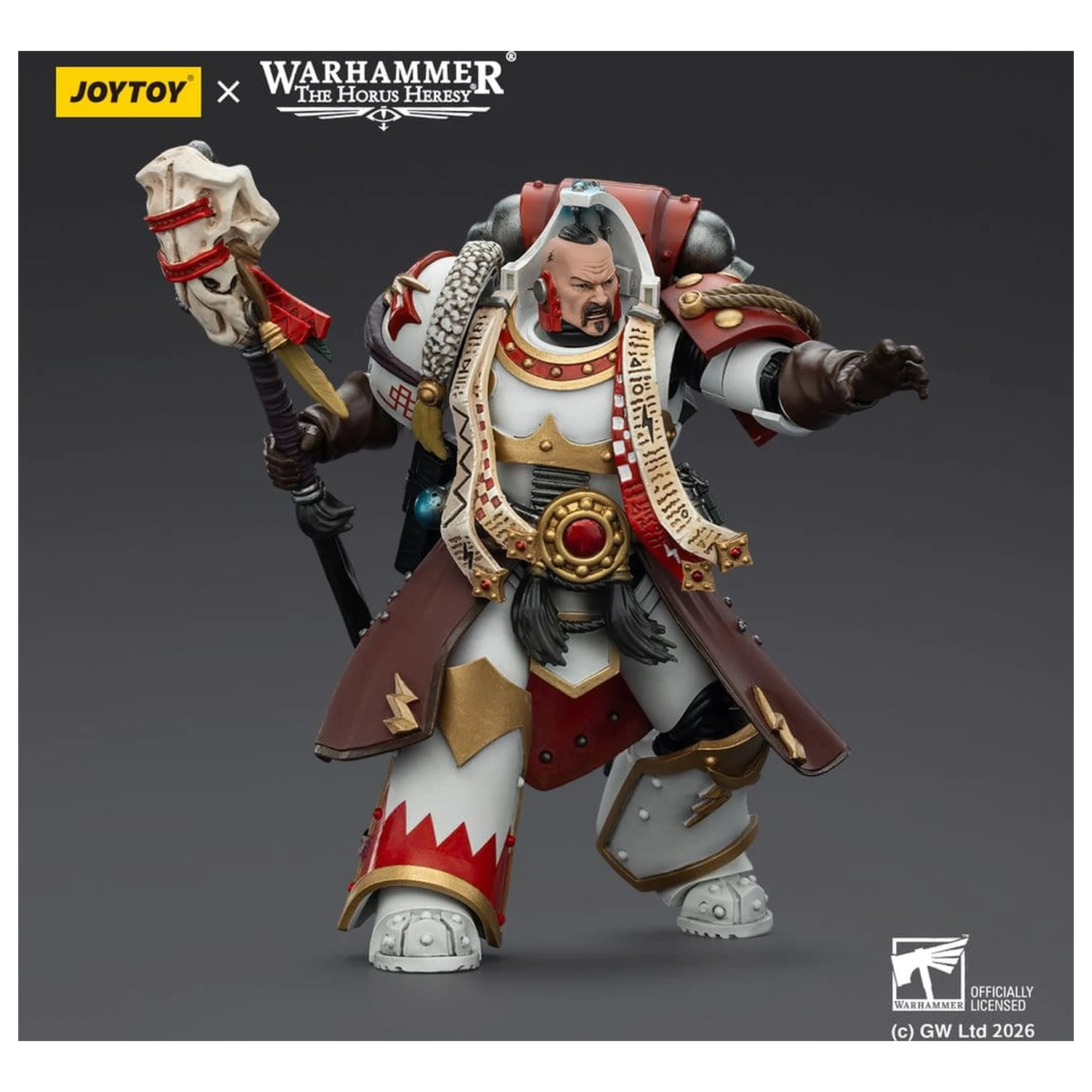 Warhammer 40,000 Akčná figúrka White Scars Stormseer Consul s Force Staff a Bolt Pistol 12 cm produktová fotografia