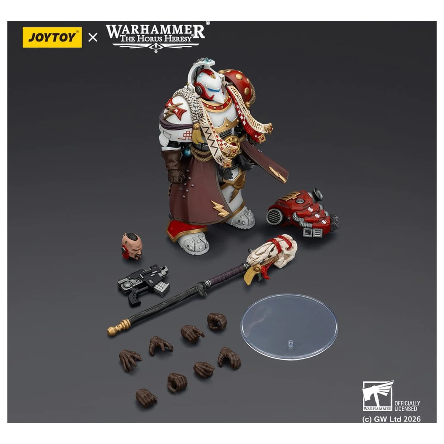 Warhammer 40,000 Akčná figúrka White Scars Stormseer Consul s Force Staff a Bolt Pistol 12 cm produktová fotografia