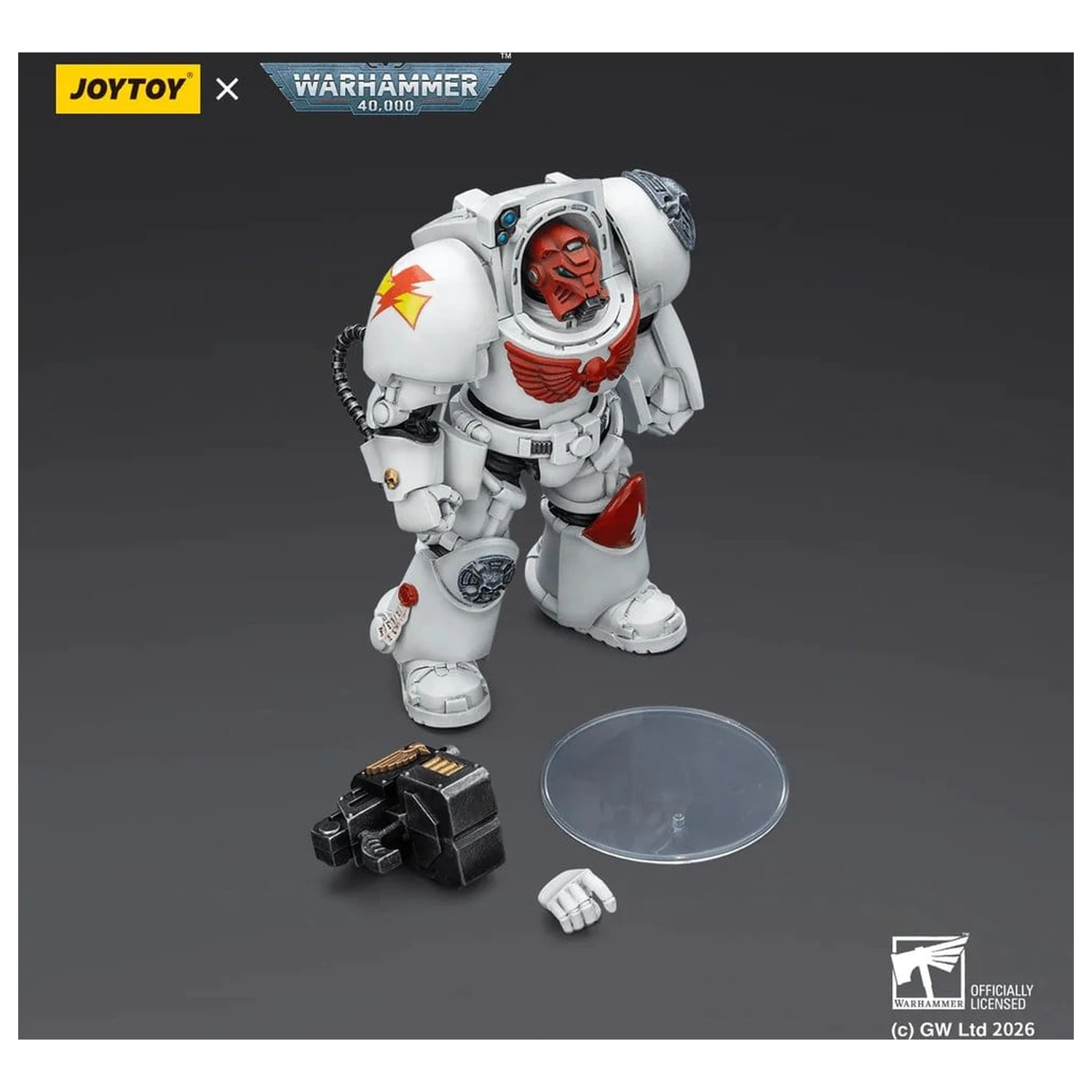 Warhammer 40,000 Akčná figúrka White Scars Terminator 2 s Power Fist a Storm Bolter 14 cm produktová fotografia