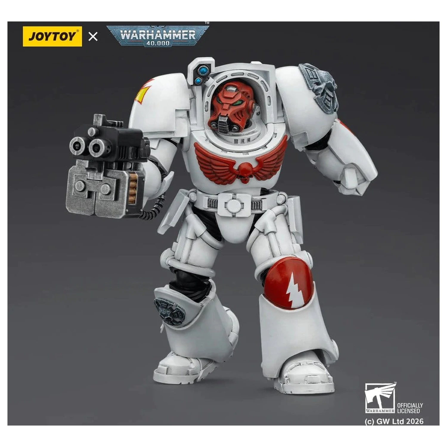 Warhammer 40,000 Akčná figúrka White Scars Terminator 2 s Power Fist a Storm Bolter 14 cm produktová fotografia