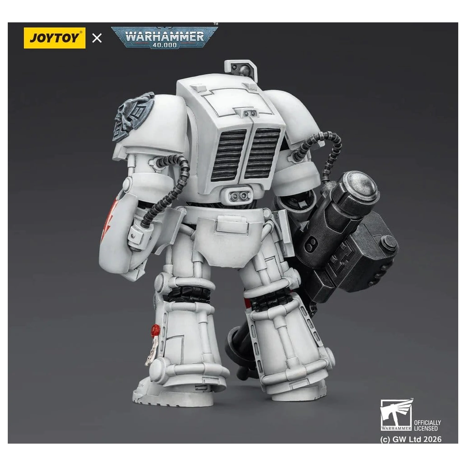 Warhammer 40,000 Akčná figúrka White Scars Terminator 3 s Power Fist a Assault Cannon 14 cm produktová fotografia