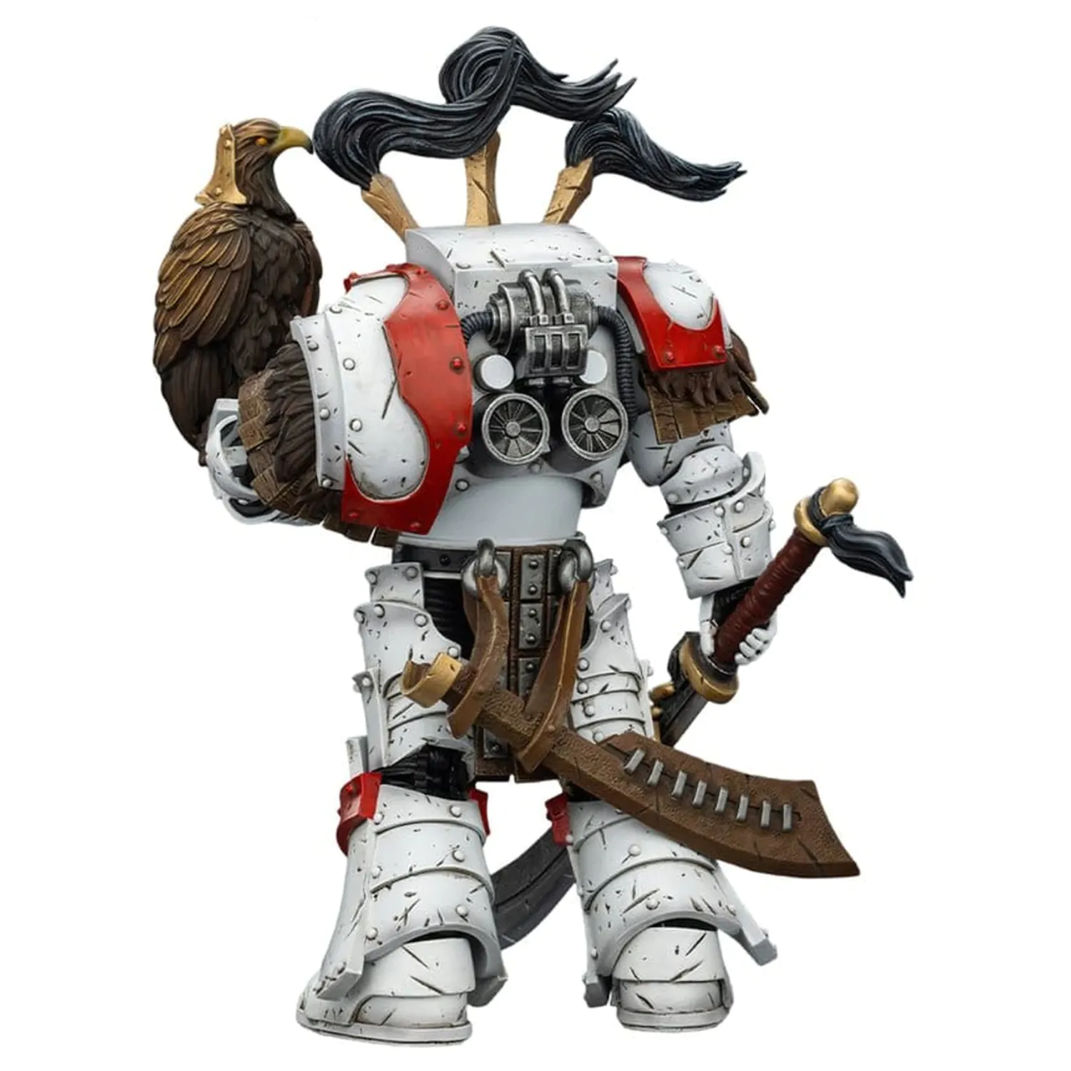 Warhammer 40,000 Akčná figúrka White Scars Legion Praetor v Cataphractii Terminator Armour s Cyber Hawk Chogorian sword a combi-melta 14 cm produktová fotografia