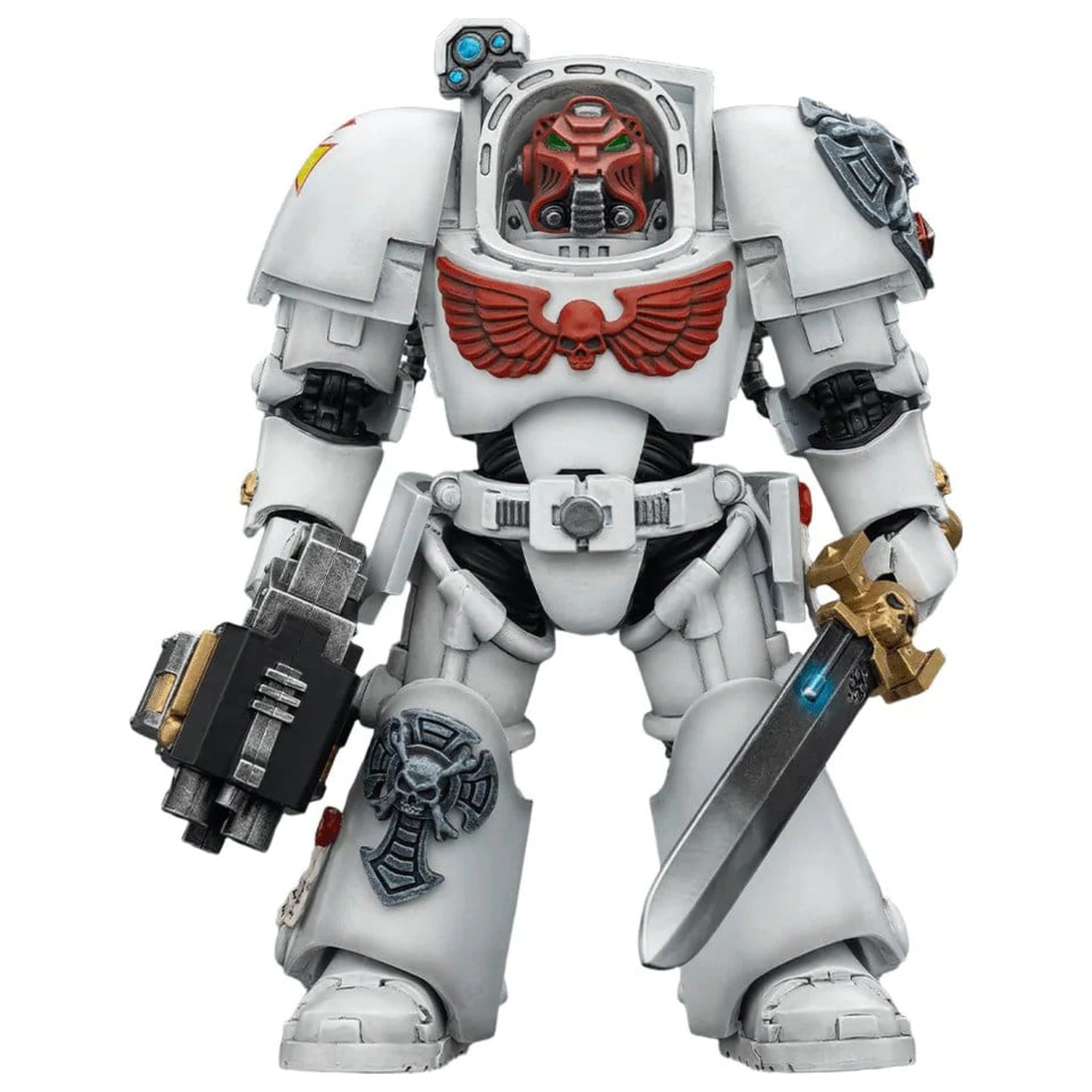 Warhammer 40,000 Akčná figúrka White Scars Terminator 1 s Power Sword a Storm Bolter 14 cm produktová fotografia