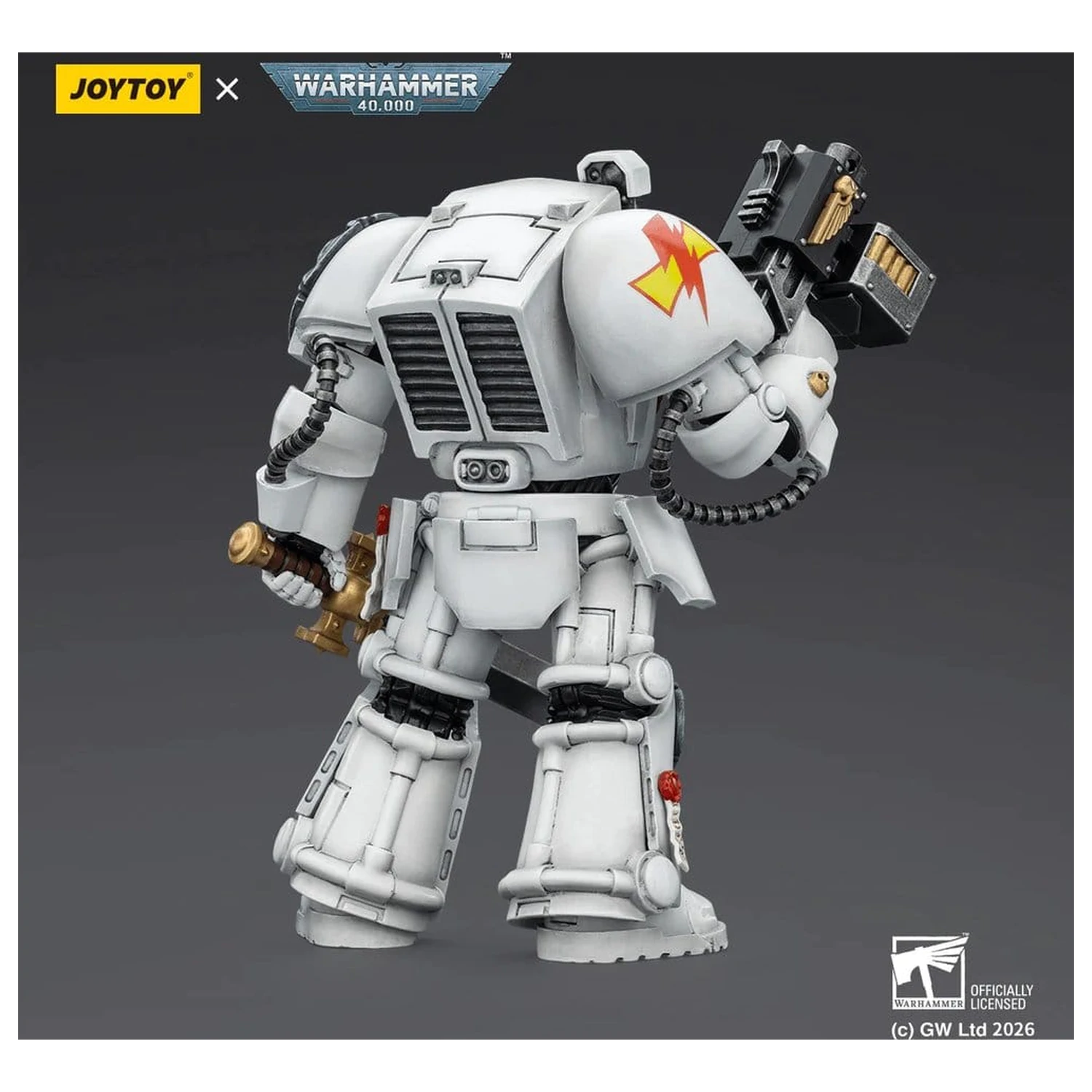 Warhammer 40,000 Akčná figúrka White Scars Terminator 1 s Power Sword a Storm Bolter 14 cm produktová fotografia