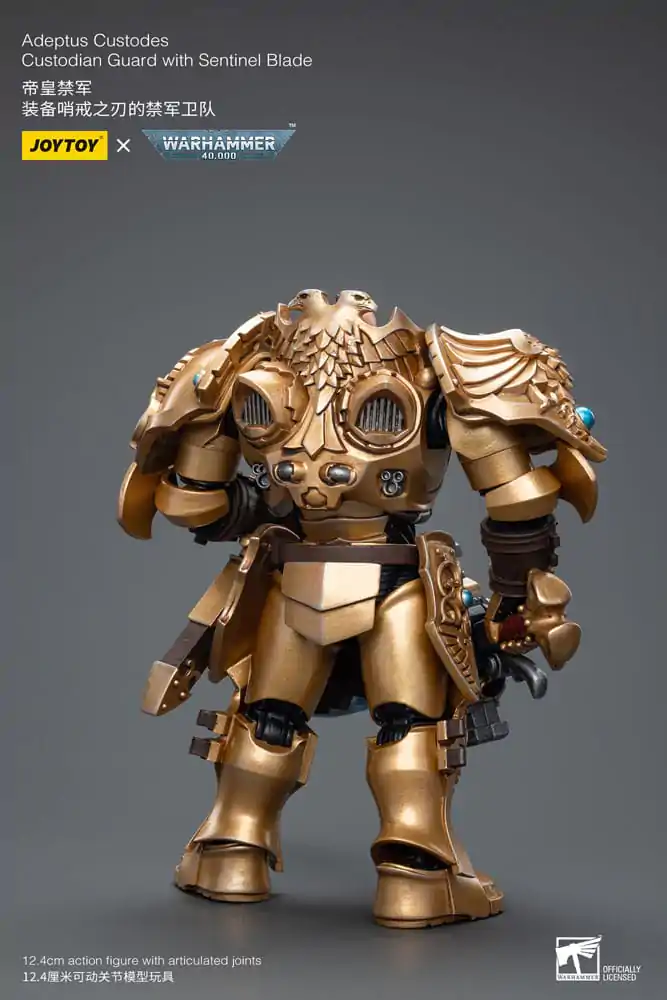 Warhammer 40k Akčná figúrka 1/18 Adeptus Custodes Custodian Guard with Sentinel Blade produktová fotografia