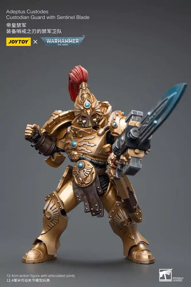 Warhammer 40k Akčná figúrka 1/18 Adeptus Custodes Custodian Guard with Sentinel Blade produktová fotografia