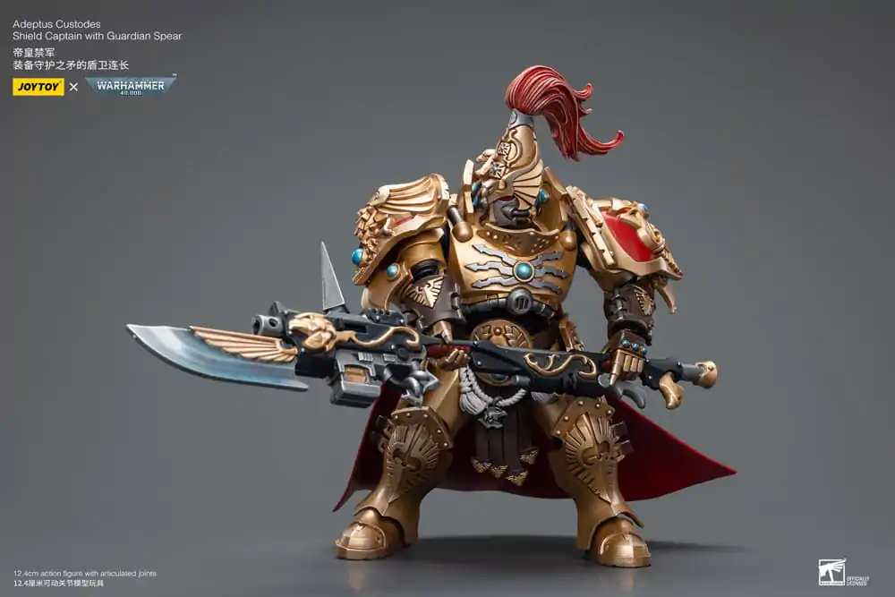 Warhammer 40k akčná figúrka 1/18 Adeptus Custodes Shield Captain with Guardian Spear 12 cm termékfotó