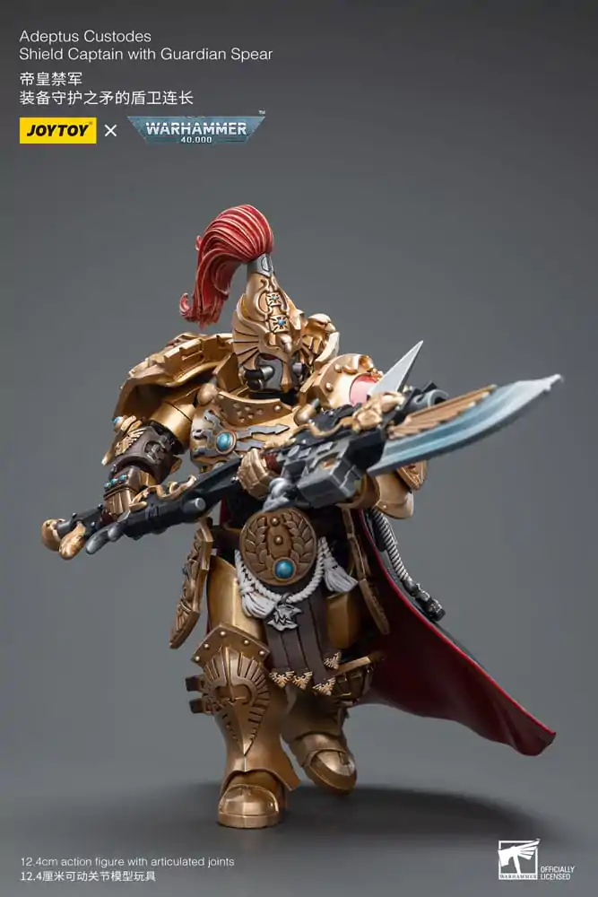 Warhammer 40k akčná figúrka 1/18 Adeptus Custodes Shield Captain with Guardian Spear 12 cm termékfotó