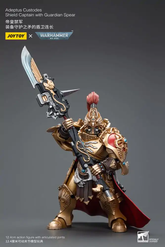 Warhammer 40k akčná figúrka 1/18 Adeptus Custodes Shield Captain with Guardian Spear 12 cm termékfotó