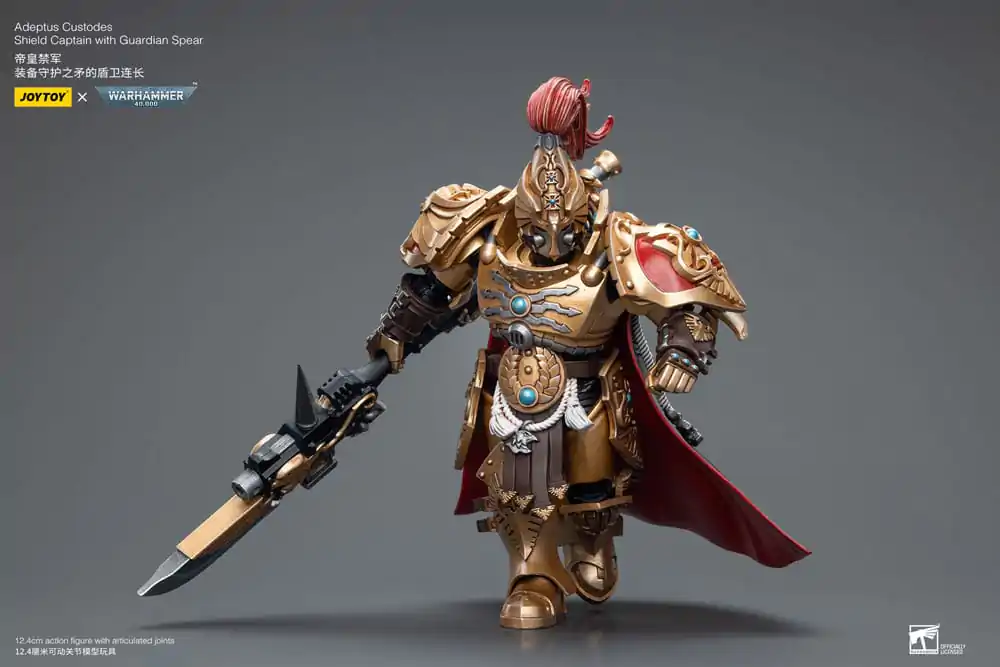 Warhammer 40k akčná figúrka 1/18 Adeptus Custodes Shield Captain with Guardian Spear 12 cm termékfotó