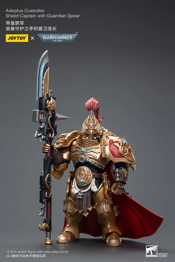 Warhammer 40k akčná figúrka 1/18 Adeptus Custodes Shield Captain with Guardian Spear 12 cm termékfotó