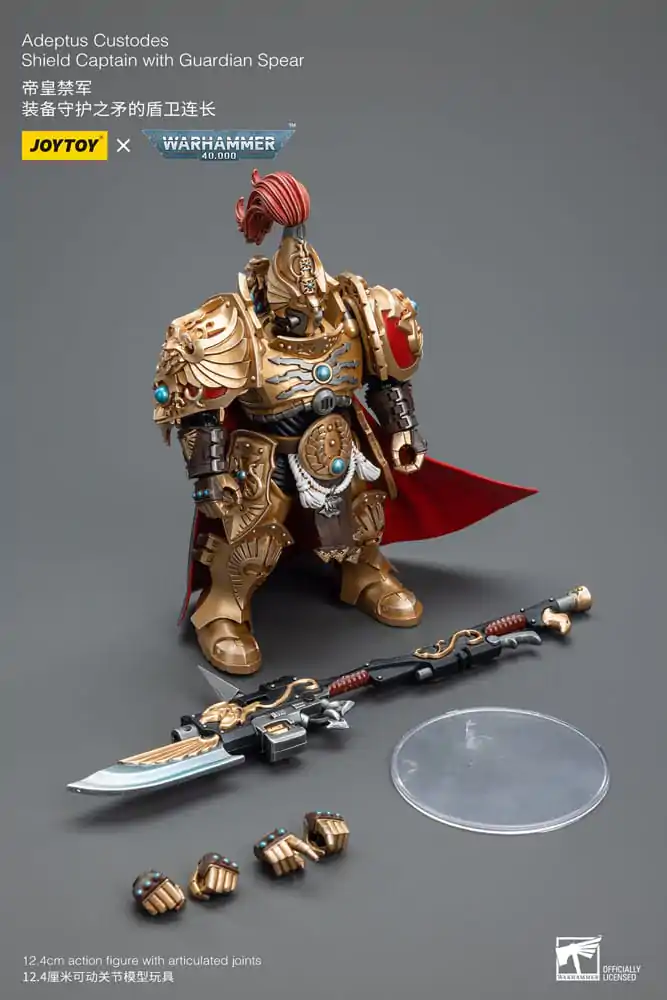 Warhammer 40k akčná figúrka 1/18 Adeptus Custodes Shield Captain with Guardian Spear 12 cm termékfotó