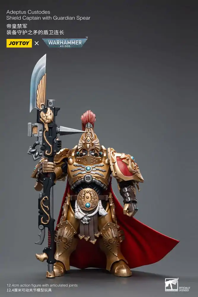 Warhammer 40k akčná figúrka 1/18 Adeptus Custodes Shield Captain with Guardian Spear 12 cm termékfotó