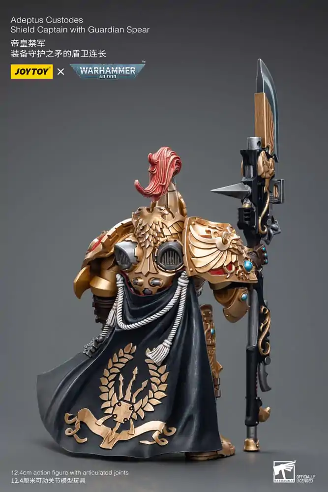 Warhammer 40k akčná figúrka 1/18 Adeptus Custodes Shield Captain with Guardian Spear 12 cm termékfotó