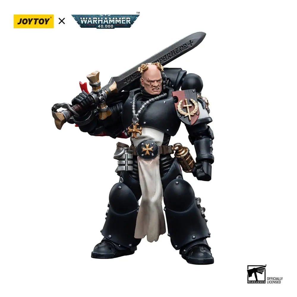 Warhammer 40k Akčná figúrka 1/18 Black Templars Emperor's Champion Bayard's Revenge 12 cm produktová fotografia