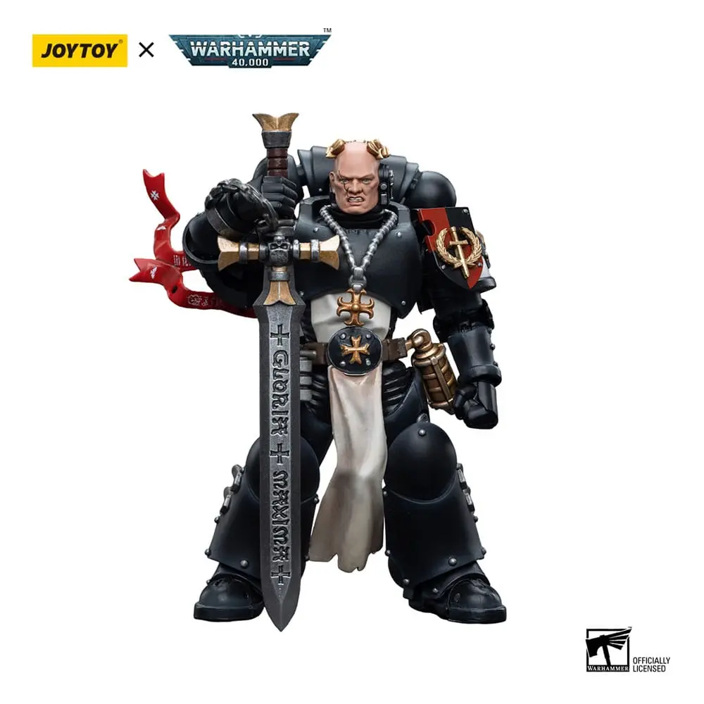 Warhammer 40k Akčná figúrka 1/18 Black Templars Emperor's Champion Bayard's Revenge 12 cm produktová fotografia