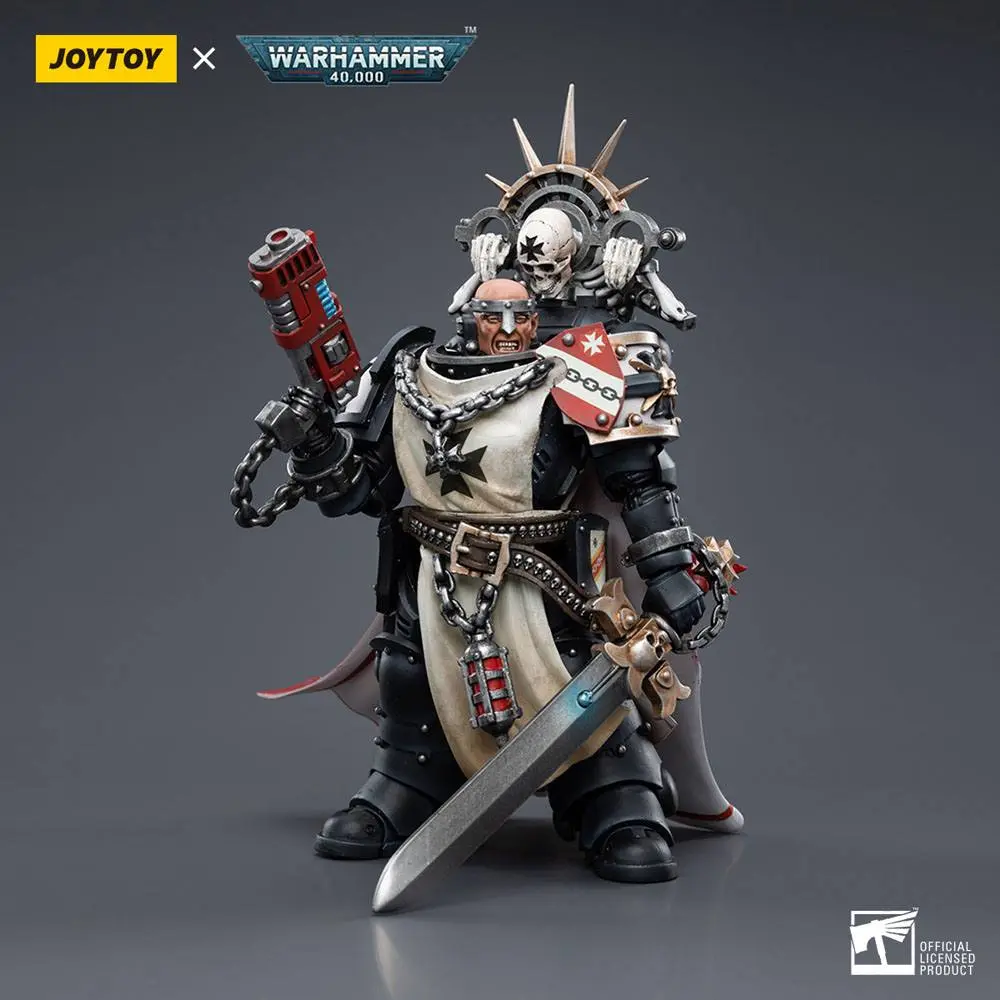 Warhammer 40k akčná figúrka 1/18 Black Templars Marshal Baldeckrath 12 cm produktová fotografia