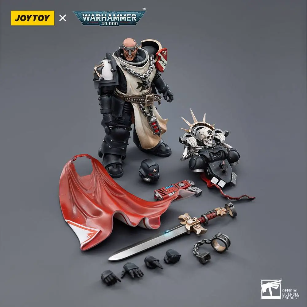 Warhammer 40k akčná figúrka 1/18 Black Templars Marshal Baldeckrath 12 cm produktová fotografia