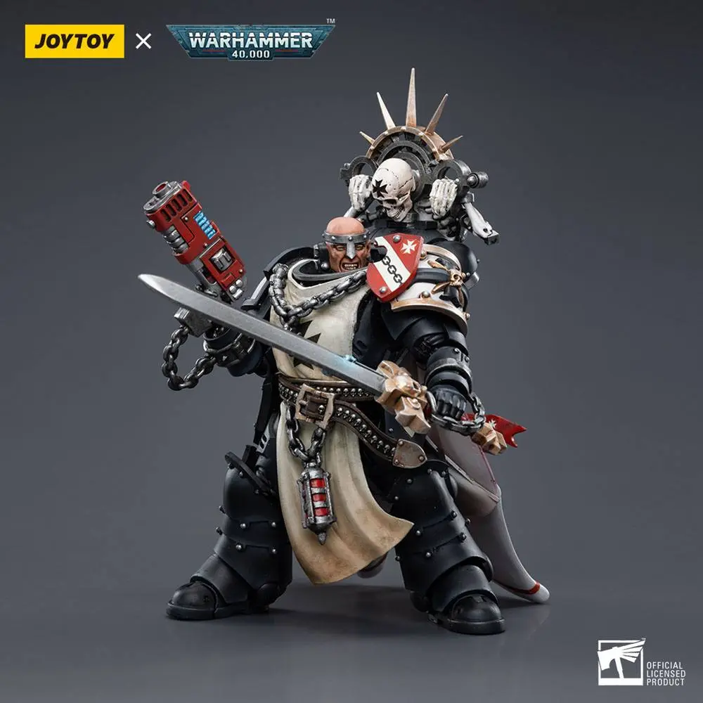 Warhammer 40k akčná figúrka 1/18 Black Templars Marshal Baldeckrath 12 cm produktová fotografia