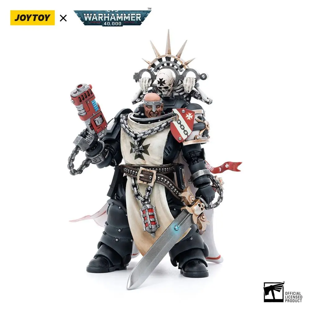 Warhammer 40k akčná figúrka 1/18 Black Templars Marshal Baldeckrath 12 cm produktová fotografia