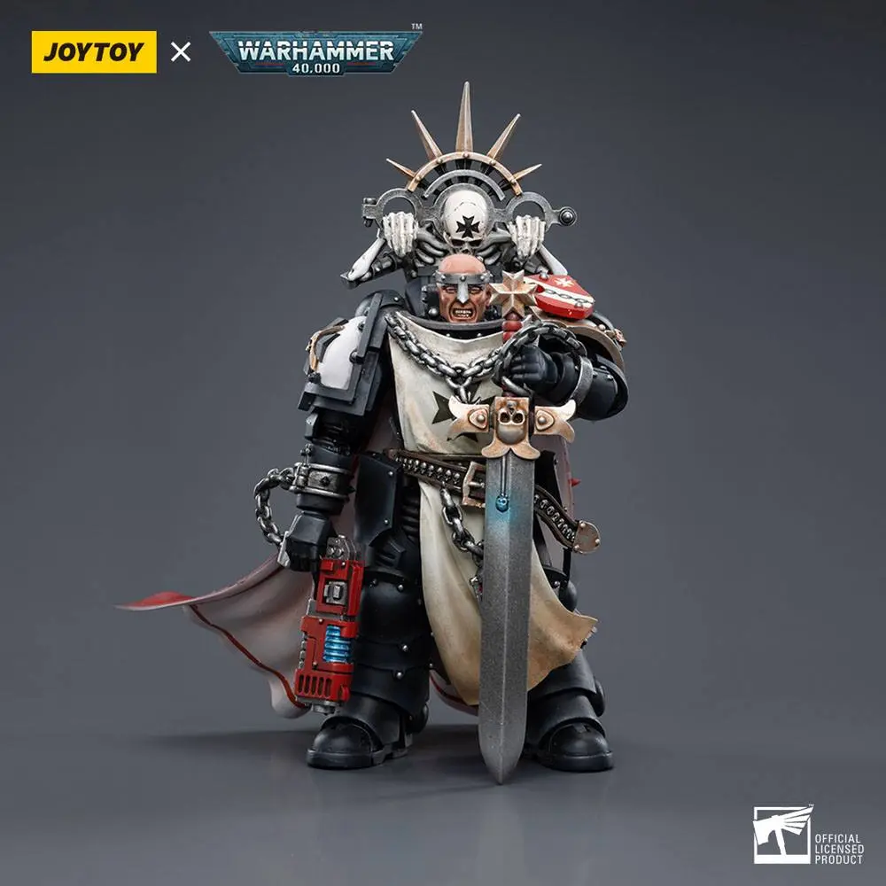 Warhammer 40k akčná figúrka 1/18 Black Templars Marshal Baldeckrath 12 cm produktová fotografia
