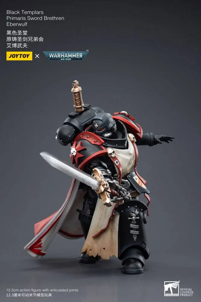 Warhammer 40k Akčná figúrka 1/18 Black Templars Primaris Sword Brethren Eberwulf 12 cm termékfotó