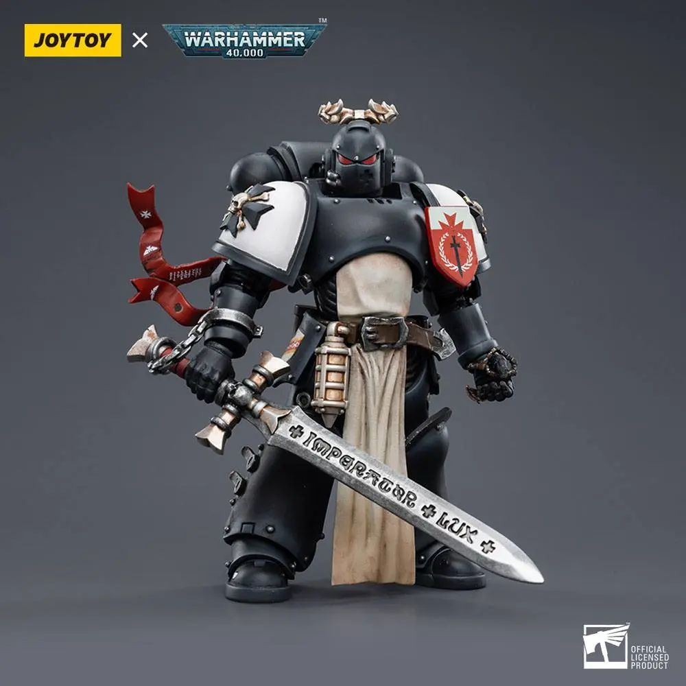 Warhammer 40k Akčná figúrka 1/18 Black Templars The Emperors Champion Rolantus 12 cm termékfotó