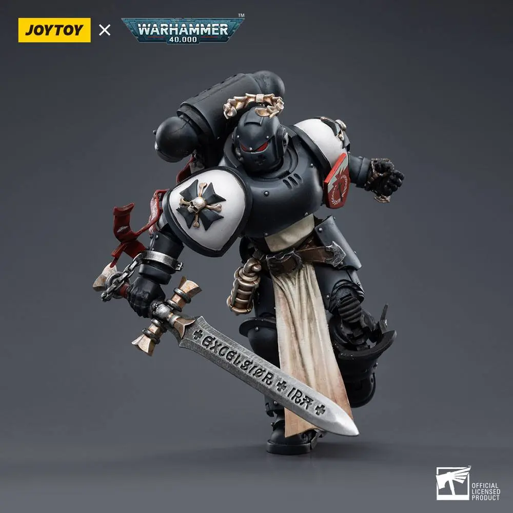 Warhammer 40k Akčná figúrka 1/18 Black Templars The Emperors Champion Rolantus 12 cm termékfotó