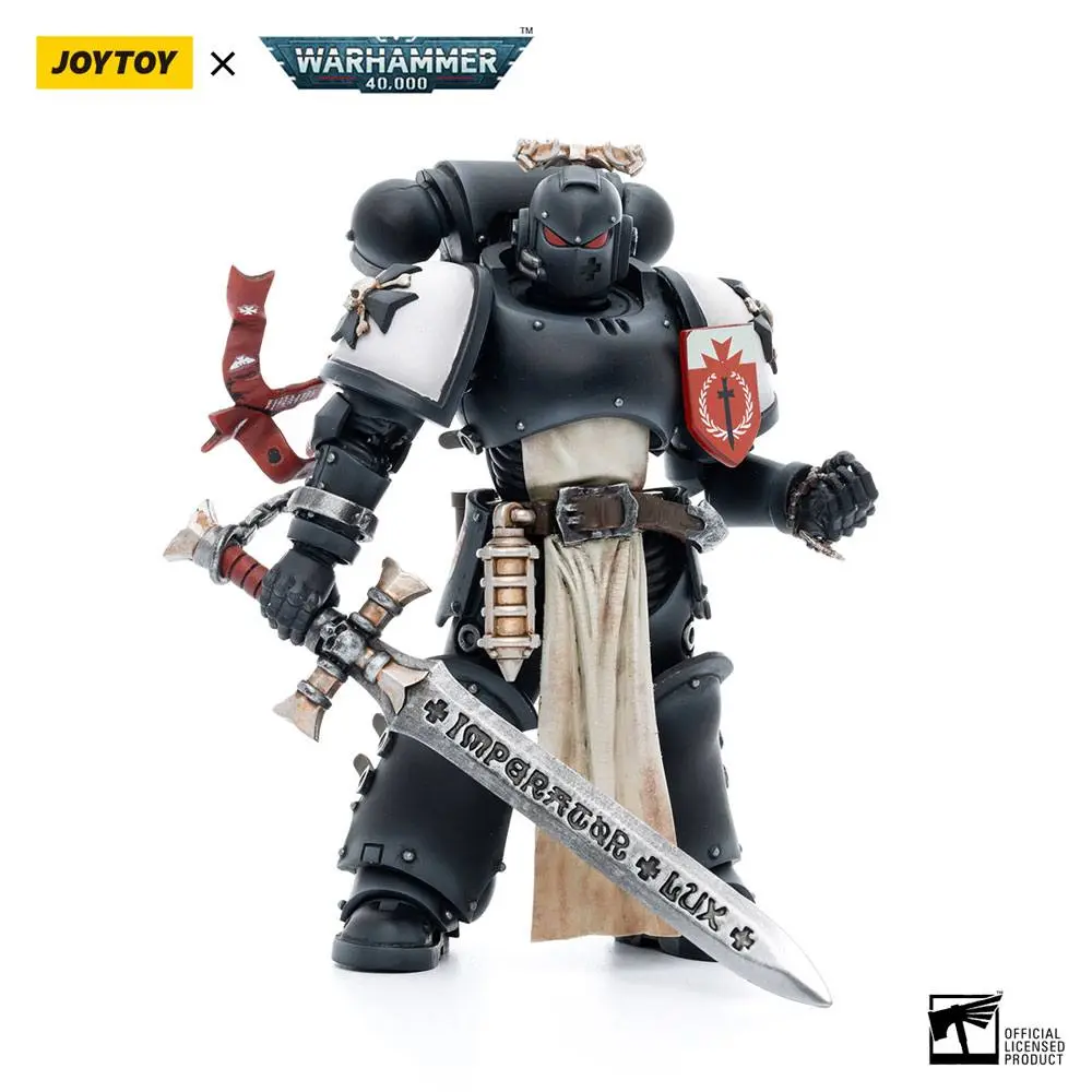 Warhammer 40k Akčná figúrka 1/18 Black Templars The Emperors Champion Rolantus 12 cm termékfotó