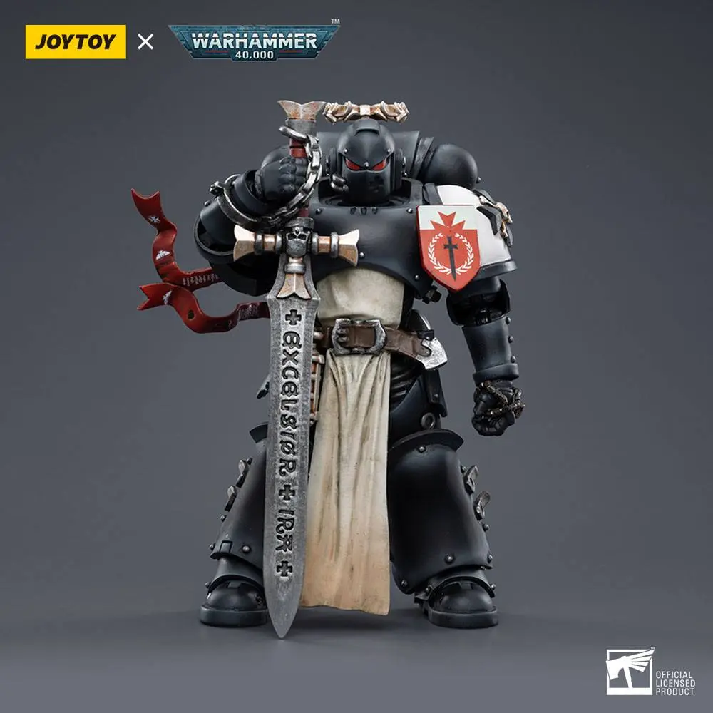 Warhammer 40k Akčná figúrka 1/18 Black Templars The Emperors Champion Rolantus 12 cm termékfotó