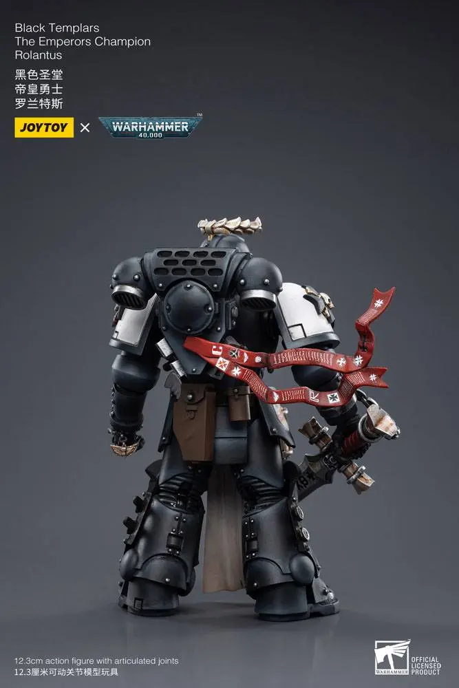 Warhammer 40k Akčná figúrka 1/18 Black Templars The Emperors Champion Rolantus 12 cm termékfotó