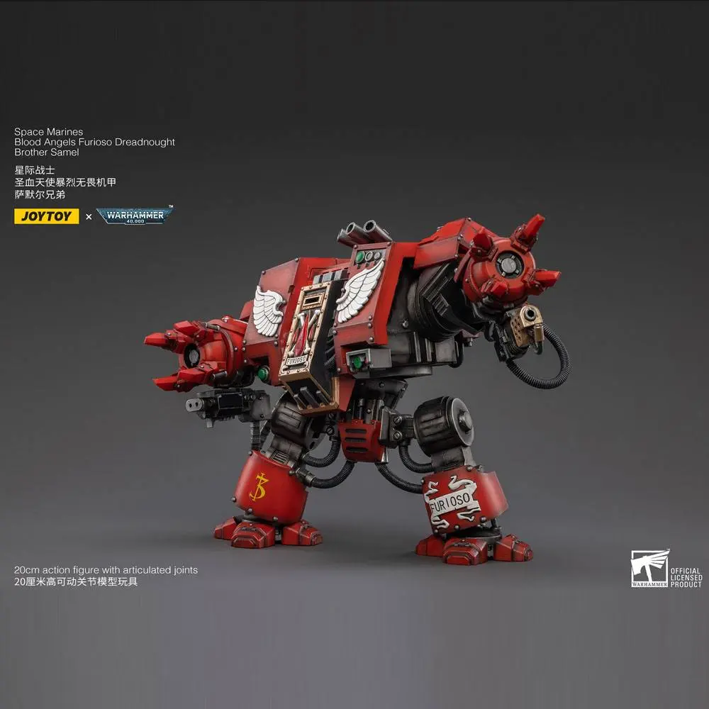 Warhammer 40k Akčná figúrka 1/18 Blood Angels Furioso Dreadnought Brother Samel 20 cm termékfotó