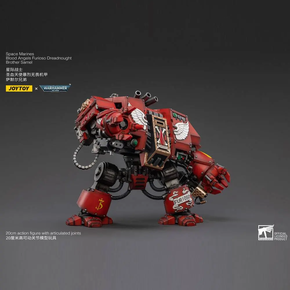 Warhammer 40k Akčná figúrka 1/18 Blood Angels Furioso Dreadnought Brother Samel 20 cm termékfotó