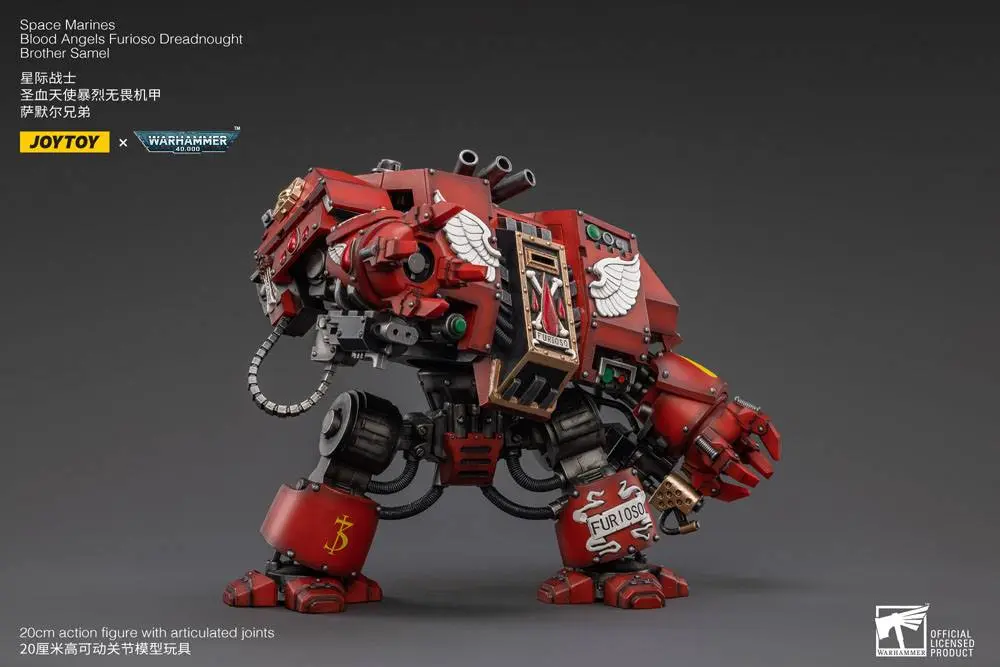 Warhammer 40k Akčná figúrka 1/18 Blood Angels Furioso Dreadnought Brother Samel 20 cm termékfotó