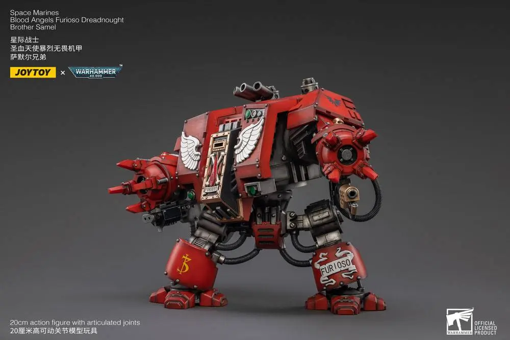 Warhammer 40k Akčná figúrka 1/18 Blood Angels Furioso Dreadnought Brother Samel 20 cm termékfotó