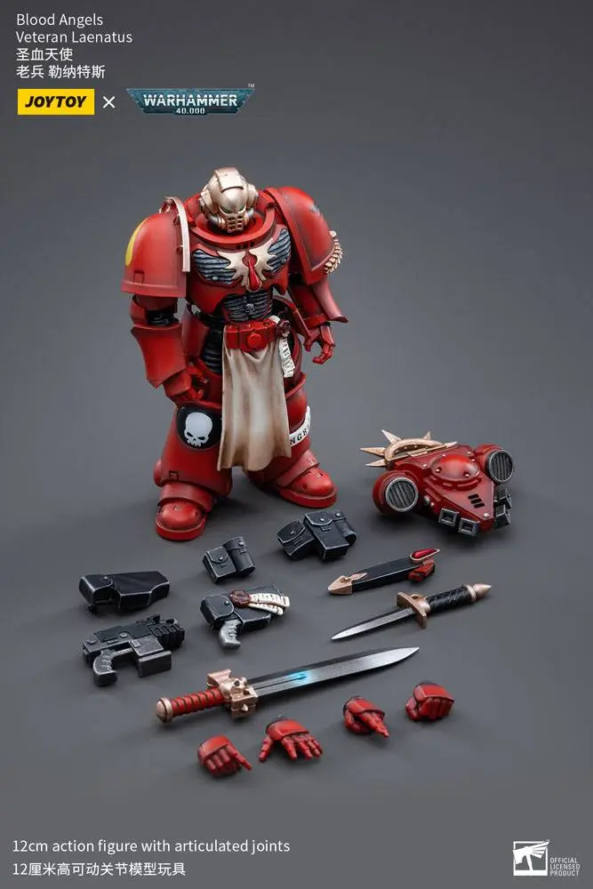 Warhammer 40k Akčná figúrka 1/18 Blood Angels Veteran Laenatus 12 cm termékfotó