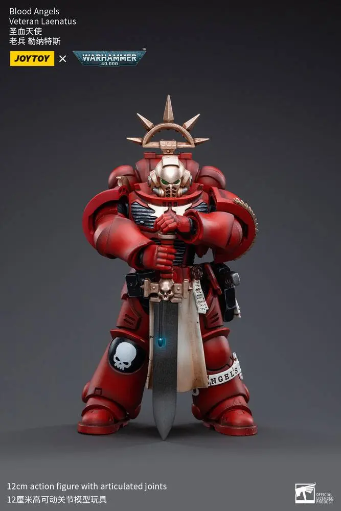 Warhammer 40k Akčná figúrka 1/18 Blood Angels Veteran Laenatus 12 cm termékfotó