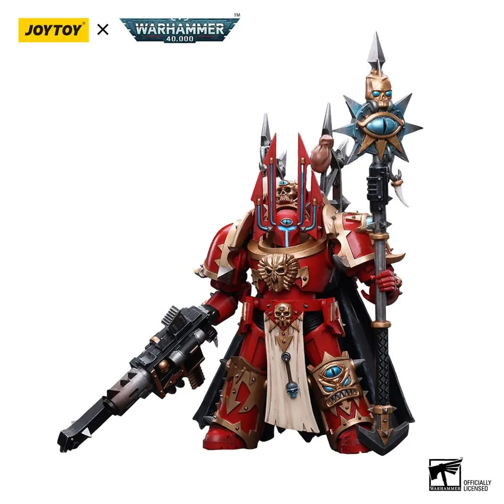 Warhammer 40k Akčná figúrka 1/18 Chaos Space Marines Crimson Slaughter Sorcerer Lord in Terminator Armour 12 cm produktová fotografia