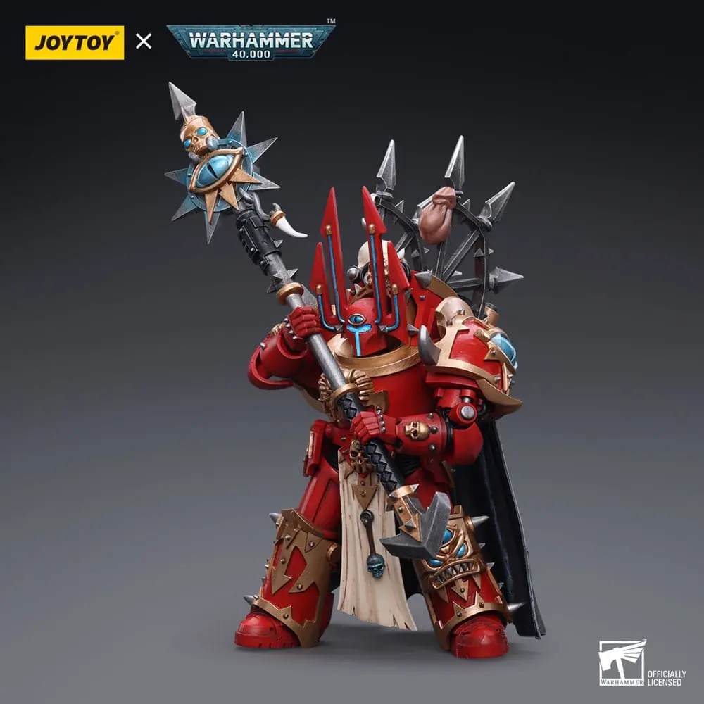 Warhammer 40k Akčná figúrka 1/18 Chaos Space Marines Crimson Slaughter Sorcerer Lord in Terminator Armour 12 cm produktová fotografia