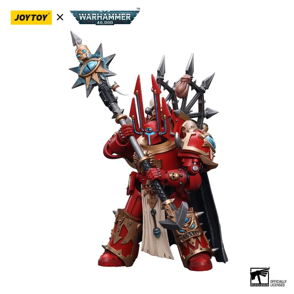 Warhammer 40k Akčná figúrka 1/18 Chaos Space Marines Crimson Slaughter Sorcerer Lord in Terminator Armour 12 cm produktová fotografia