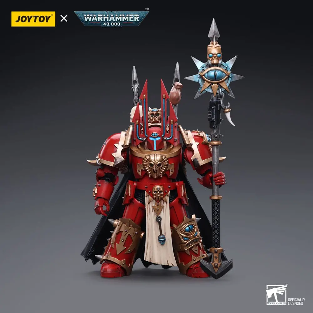 Warhammer 40k Akčná figúrka 1/18 Chaos Space Marines Crimson Slaughter Sorcerer Lord in Terminator Armour 12 cm produktová fotografia